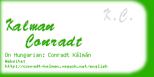 kalman conradt business card