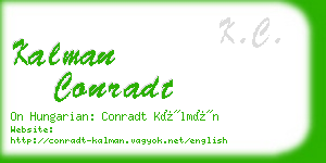 kalman conradt business card